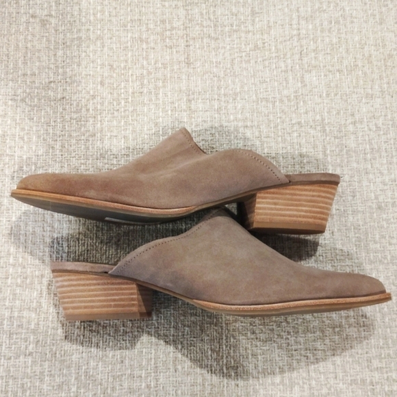 Treasure & Bond Taupe Suede Mules - Picture 6 of 7